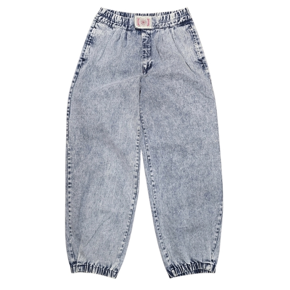 Vintage 80's Acid Wash Baggy Jeans Sz 34x32